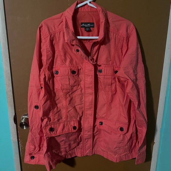 Eddie Bauer Orange Jacket - Picture 1 of 3